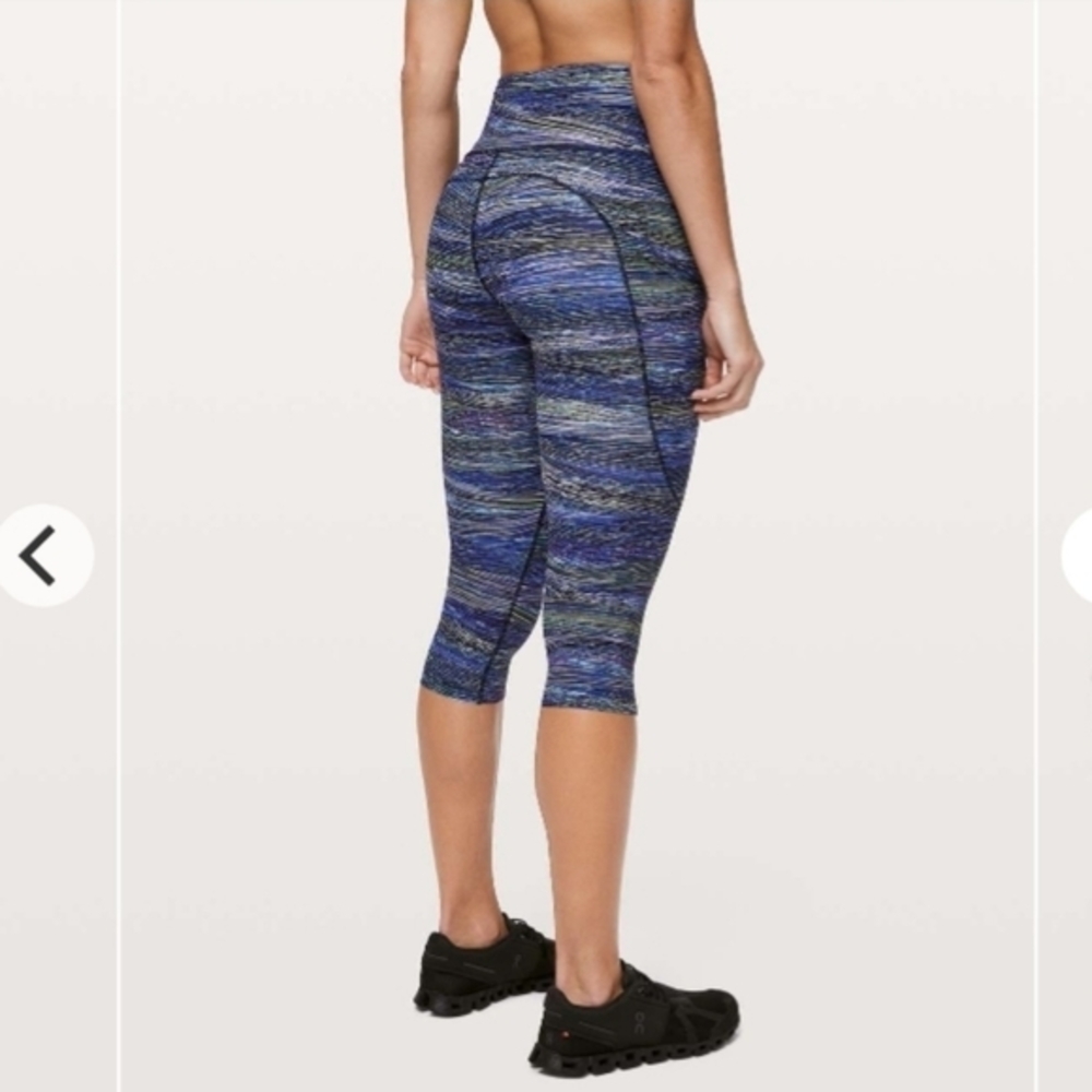 Lululemon Fast and Free high rise crop‎ 19",7 Pockets,8,REFLECTIVE
